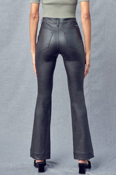 BAD TO THE BONE BOOTCUT FAUX LEATHER PANT