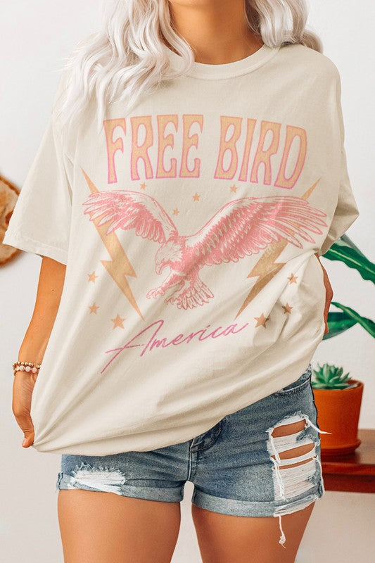 FREE BIRD GRAPHIC TEE