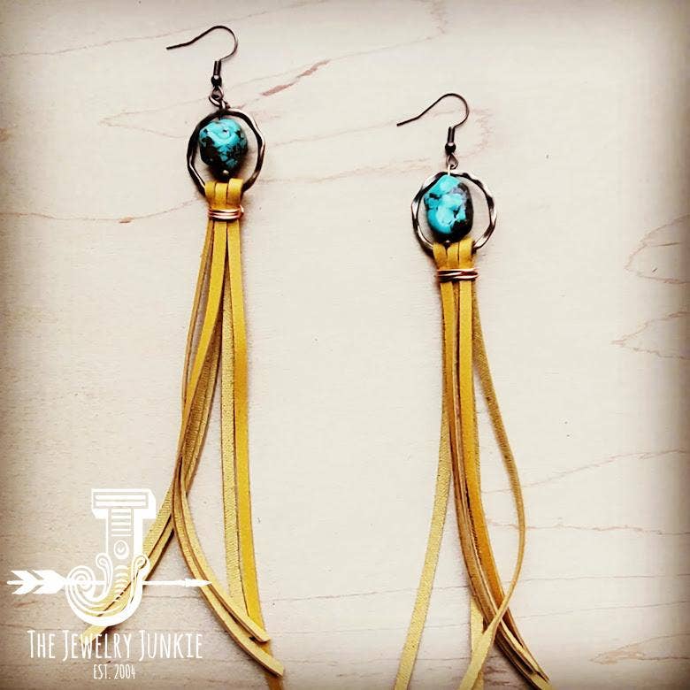 MUSTARD DROP EARRING