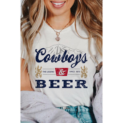 COWBOYS & BEER UNISEX SHORT SLEEVE