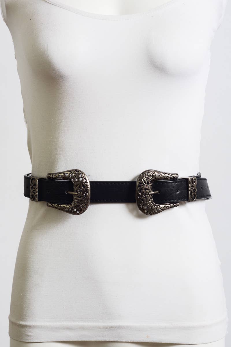 DOUBLE BUCKLE BELT