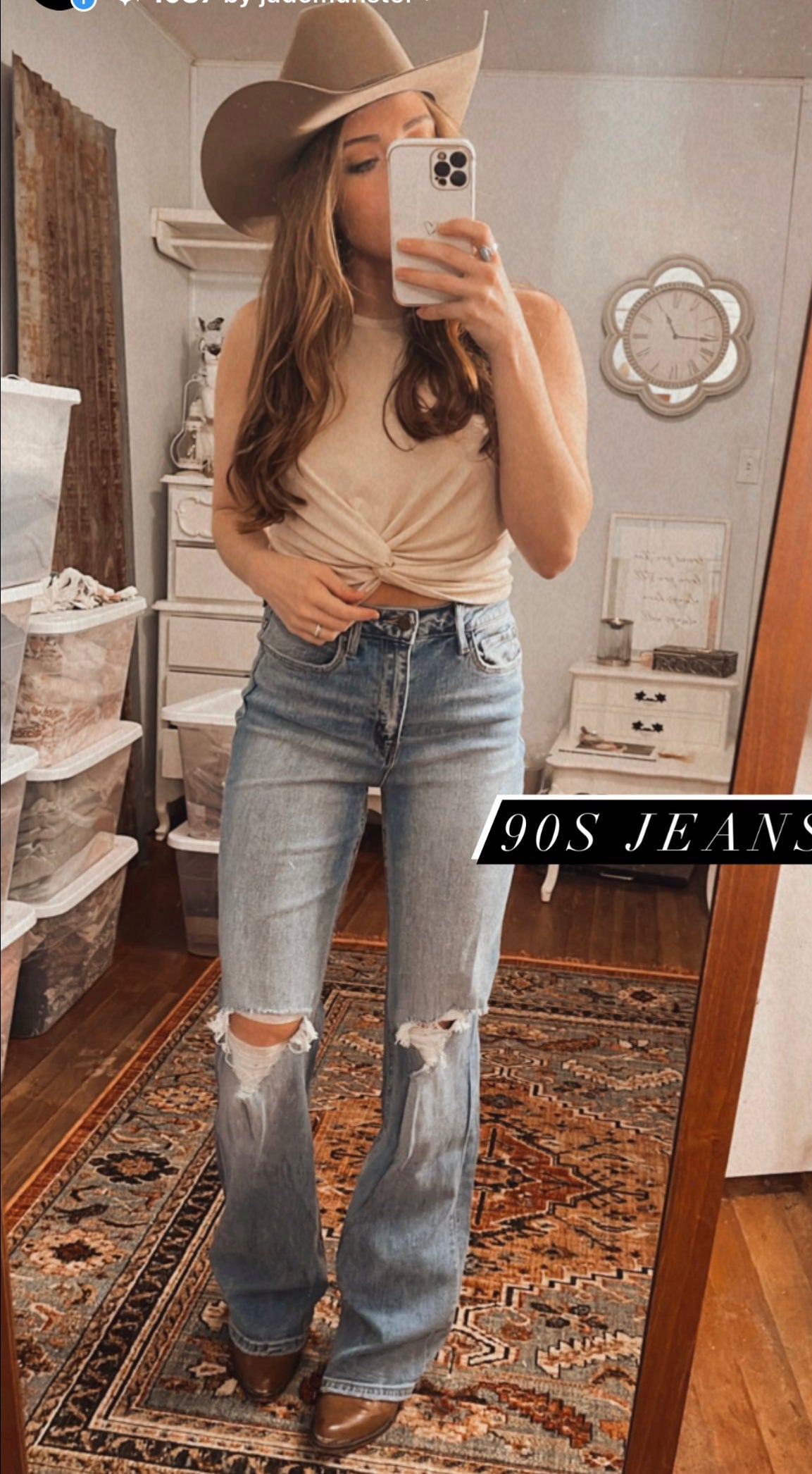 90'S BABY FLARE JEANS